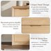 Natural 6 Drawer Dresser for Bedroom, 47.4" Tall Chest of Drawers