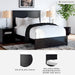 Signature Design by Ashley Maribel Transitional Full Panel Bed, Foundation or Box Spring Needed, Black