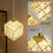 Gold Crystal LED Chandelier Staircase Ceiling Light