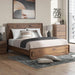 Signature Design by Ashley Hollinaze Contemporary Panel Platform Bed with LED Lighting, Foundation or Box Spring Not Needed, King, Dark Brown