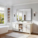 FortyByFortyEightInch Black Elegant Bathroom Mirror