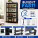 Metal Bookshelf, 5-Tier Adjustable Industrial Bookcase with Anti-Tip Kit | 2500LBS Boltless Steel Storage Shelves for Living Room, Bedroom & Home Office, 36"W X 16"D X 72"H