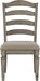 Lodenbay Classic Farmhouse Weathered Dining Chair, Set of 2, Antique Gray