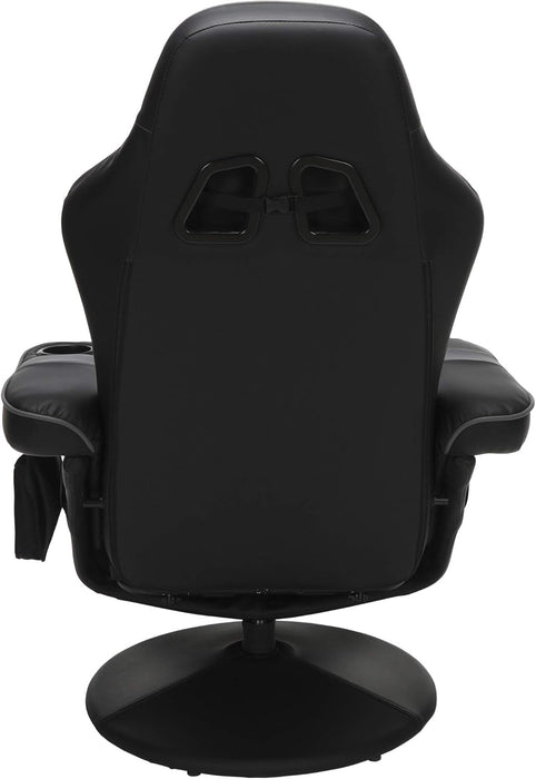 900 Gaming Recliner - Video Games Console Recliner Chair, Computer Recliner, Adjustable Leg Rest and Recline, Recliner with Cupholder, Reclining Gaming Chair with Footrest - Gray