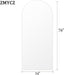 76"X34" Arch Full Length Mirror, Floor Length Hanging or Leaning, Body Mirror with Stand or Wall Mounted, Arched-Top Aluminum Frame for Bedroom (White)