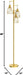 Dimmable Floor Lamp, Industrial Floor Lamps for Living Room, Gold Tree Lamp Standing Lamp Tall Lamps with 3 Elegant Teardrop Cage Head & 800 Lumens LED Bulbs for Living Room Bedroom Office Dining Room