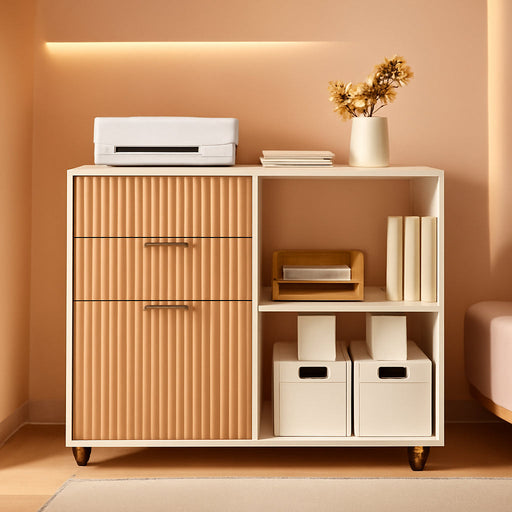 Natural Oak Industrial Grade Filing Cabinet Drawers
