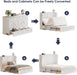 White Queen Murphy Cabinet Bed With StorageDrawers