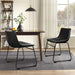 Dining Chairs Set of 6, 18" Faux Leather Counter Height Bar Stools