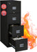 Patriot Vertical 4 Drawer Fire Rated File Cabinet, Black