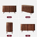 55" Fluted Sideboard Buffet Cabinet with Storage & Sliding Door