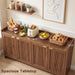 63" Fluted Sideboard Buffet Cabinet with Storage and 4 Doors