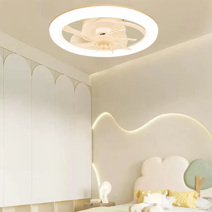 New Ceiling Fan Light Living Room Bedroom Modern and Simple Home Intelligent Remote Control Restaurant LED Fan Light