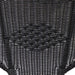 Wicker Outdoor Patio Conversation Set - Black - 4Pc