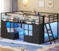 Black PremiumMetalConstruction Twin Over Twin Bunk Bed