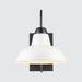 Asher Hamilton Hawthorne Outdoor Wall Lamp | White Finish | 11X11 Inch Exterior Wall Sconce | Wet Rated | E26 Bulb Compatible | Metal Construction for Porch, Patio, Garage (White, 11-Inch)