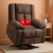 Electric Power Lift Recliner Chair with Massage and Heat, Standing Assistance for Elderly People, Extended Footrest Chair for Living Room Comfy Overstuffed Recliner