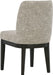 Burkhaus Traditional Upholstered Dining Chair, Set of 2, Dark Brown