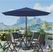 Patiokingdom 11FT Patio Umbrella,Outdoor Market Table Umbrella with Push Button Tilt and Crank,8 Sturdy Fiberglass Ribs,Uv Protection for Pool,Backyard,Garden,Deck