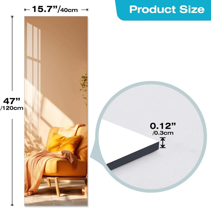 47.25 Inch Full Length CrystalClear Acrylic Mirror