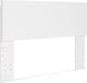 Onita Contemporary Adjustable Height Panel Headboard for Bedroom, Queen, White