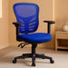 Nicholas Mid-Back Swivel Office and Gaming Chair, Ergonomic Mesh Office Chair with Adjustable Lumbar Support and Height, Blue
