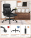 Executive Office Chair, Mid-Back Ergonomic Desk Chair with Flip-Up Arms