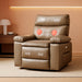 Swivel Massage Chair, Power Rocking Recliner Chair with Vibration and Heating, Overstuffed Faux Leather Single Sofa Chair, Rocking Glider Chairs for Living Room