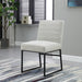 Channeled Metal Dining Chair - Sustainable Gray Woven (Single Pack)