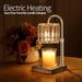 Candle Warmer Lamp, Wax Warmer Candle Lamp Timer & Dimmer 7-Levels, Compatible Most Jar Candles, Top Melting, Cystal Candle Heater Lamp for Scented Wax, Elegant Home Decoration, Black