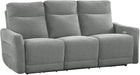 Rainwood Wall-Hugger Power Double Lay Flat Reclining Living Room Set, 3-Piece, Dove Gray