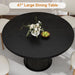 47" round Dining Table for 4-6, Modern Farmhouse Kitchen Table