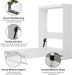 65 Inch Queen White Murphy Bed FlexibleSlatSystemEnhanced