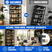 Metal Bookshelf, 5-Tier Adjustable Industrial Bookcase with Anti-Tip Kit | 2500LBS Boltless Steel Storage Shelves for Living Room, Bedroom & Home Office, 36"W X 16"D X 72"H