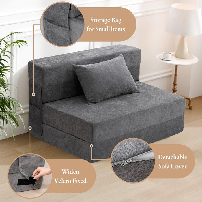 Twin Memory Foam Convertible Sofa Bed PremiumEdition