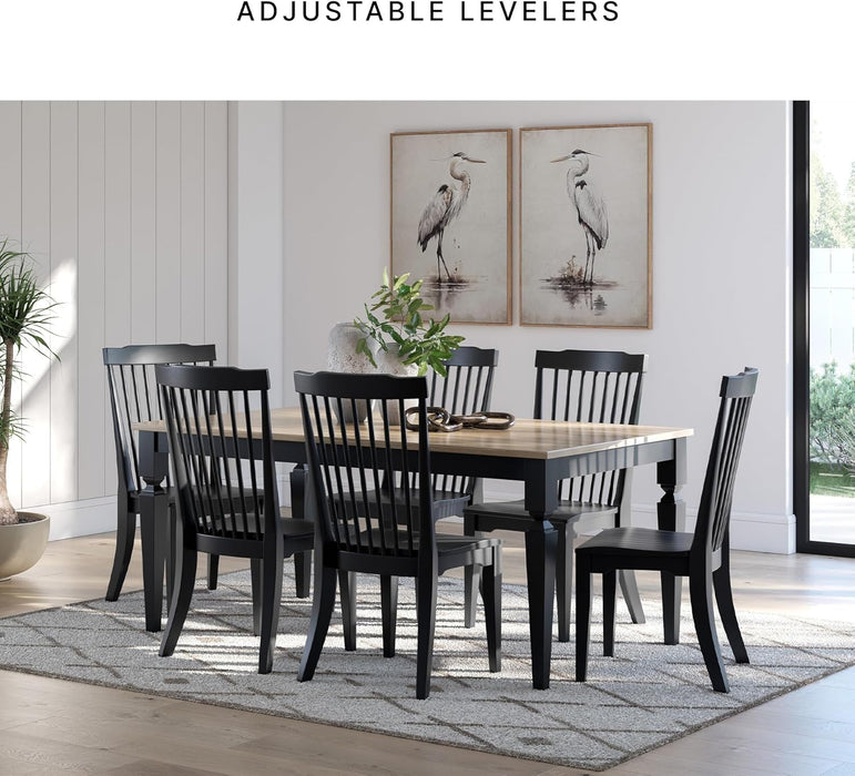 Mendinfort Dining Room Side Chair, Set of 2, Black