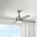 Mercer 52 In. LED Indoor Brushed Nickel Ceiling Fan with Light Kit and Remote Control