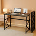 Folding Desk Writing Computer Desk for Home Office, No-Assembly Study Office Desk Foldable Table for Small Spaces