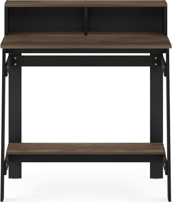 Simplistic a Frame Computer Desk, 17.9"D X 31.6"W X 35.5"H, Columbia Walnut