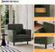 Sage Green Upholstered Contemporary Armchair 38 Inch