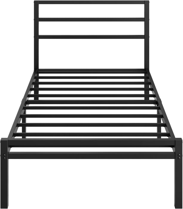 12 Inch Twin Bed Frame with Headboard and Footboard