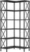 Black Industrial Grade Tall Corner Bookshelf Storage