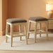 Bolanburg Farmhouse 24" Counter Height Upholstered Barstool, 2 Count, Whitewash