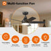 Ceiling Fans with Lights, 42 Inch Black Ceiling Fan with Light and Remote Control, Reversible, 3CCT, Dimmable, Noiseless, Small Ceiling Fan for Bedroom, Farmhouse, Indoor/Outdoor Use