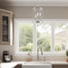 Eleanor 27 Inches Brushed Nickel Crystal Chandelier