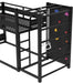 Twin Size PowderCoated Black IndustrialGrade Bunk Bed