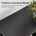Sofa Table,Industrial Console Table with Storage,Entryway Table with Engineered Wood and Metal,3 Tier Shelf for Living Room,Hallway,Black,47 Inch