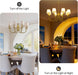 34.6in EightLight Chandelier Over Table Fixture LivingRoom
