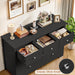 Black Dresser, Dresser for Bedroom, 7 Drawer Chest of Drawers