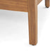 312395 Alfy Outdoor Club Chair with Cushions (Set of 2), Teak Finish, Beige